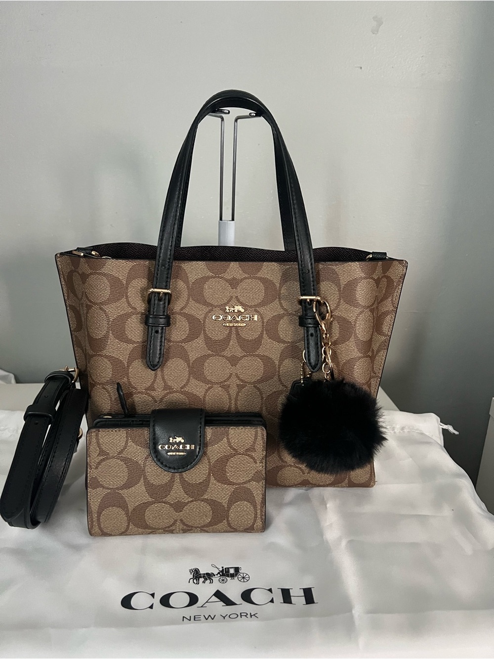 Coach Mollie Tote 25 With Matching Wallet